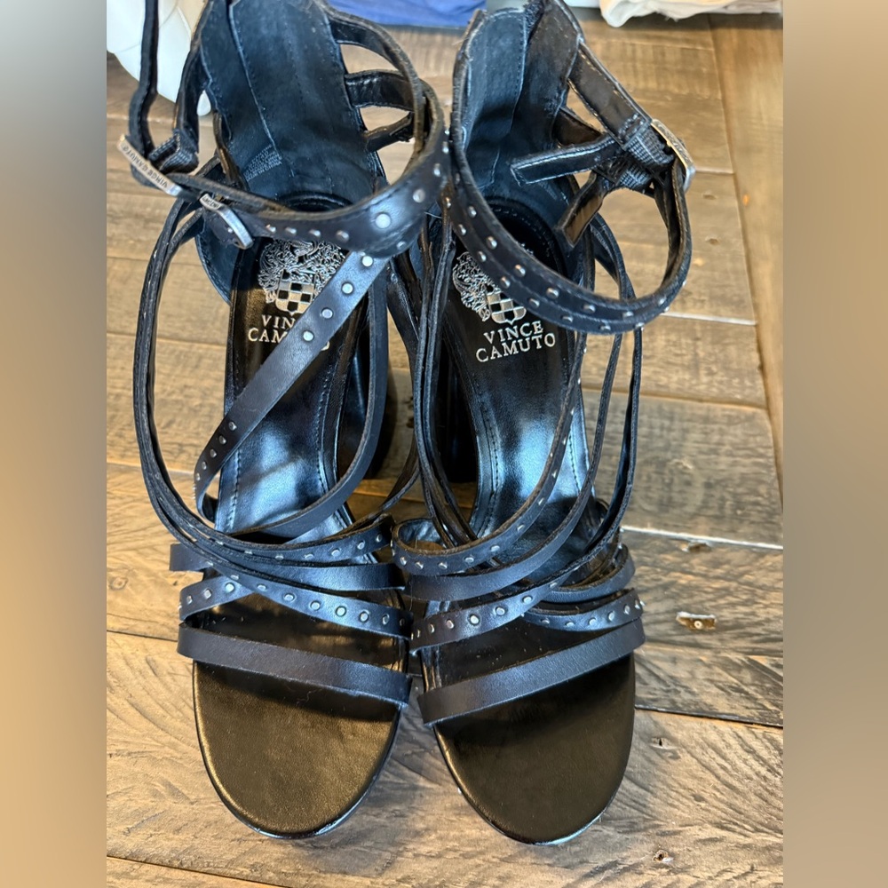 Vince Camuto Black Strappy Women's Sandals